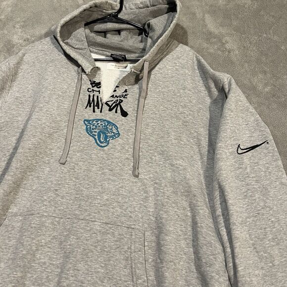 Jacksonville Jaguars Sweatshirt Mens XXL 2XL Grey Nike Player Worn On Field Team - Picture 8 of 11